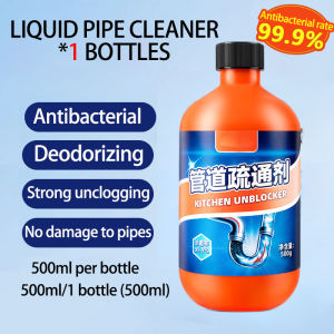 🌈1 Second Dissolve🌈Powerful Clog Remover Pipe Buy 1 take 5 free Dredging Agent Pipe Cleaner For Floor drains sinks toilets bathtubs Quick Foaming Dissolves Grease Hair Oil Organic Wastes and Food Pipe Dredging Dredge Liquid Sink and Drain Cleaner