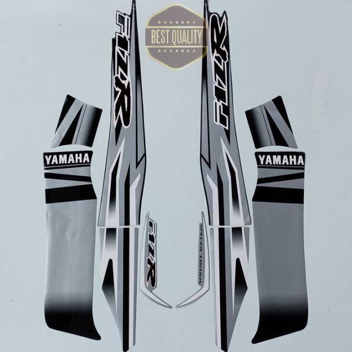 Striping Stiker Polet lis les body motor motor yamaha fizr fiz r f1 zr special edition stiker list body silver hitam standar berkualitas termurah Fullset