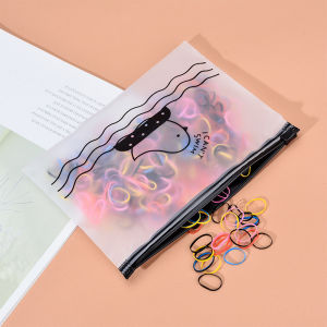 🔥chageey👍 Printed Zipper Pouch Sealed Dustproof Packaging Panties Socks Hair Accessories 21*14cm Big Size