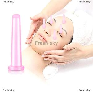 [COD] Fresh sky 2Pcs Silicone Cupping Suction Can Vacuum Face Massage Cup Face Leg Arm Relaxation Household Health Care Facial Skin Lifting Tool