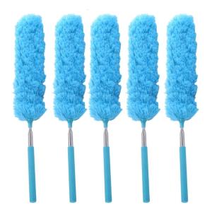 Expandable Fiber Duster With Bendable Head and Ergonomic Telescopic Rod For Ceiling And Air Ventilation Hole Maintenance