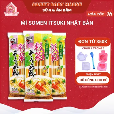 Mì somen rau củ tách muối Itsuki Kitty Nhật Bản 320g cho bé ăn dặm - Sweet Baby House