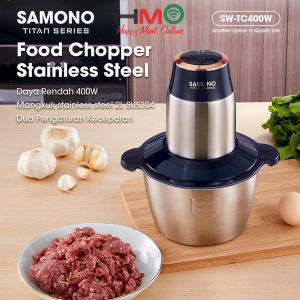 Samono Chopper 2 Liter SW-TC400 – Food Processor Daging Bumbu & Sayur Stainless Steel