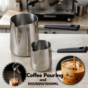 Coffee Frothing Pitcher Stainless Steel Milk Jug Long Handle Eagle Spout Latte Art Espresso