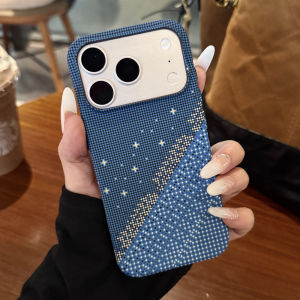 Kevlar Pattern Built-in Magnet Magnetic Phone Case for iPhone 17 16 15 14 13 Pro Max Plus Air For Magsafe Wireless Charge Cover