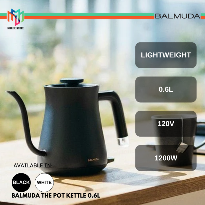 Balmuda K07E-BK/K07E-WH The Pot Kettle 0.6L Black 1200W