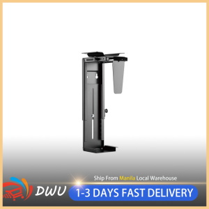 . Adjustable Under Desk CPU Holder Computer Stand Wall And Desk Mount 360° SwivelFits A Variety Of CPU Sizes And Shapes .