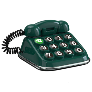 Practical Creative Retro Telephone Design Car Phone Number Plate for Temporary Parking Display Auto Interior Decoration