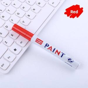 【Ready Stock】12 Colours Paint Marker Colourful Drawing Marker Pen Acrylic Permanent Oil Base Waterproof Quick Dry Artwork Marker pen