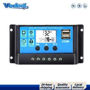 【Fast delivery】 High Efficiency Solar Battery Controller with LCD Display Dual USB Ports Timer for Home and Industrial Solar Applications