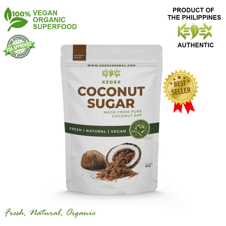 100% Natural Pure Organic Coconut Coco Sap Sugar Authentic & Original -  Organic Non-GMO 500g Perfect Sugar Alternative for Person with Diabetes  Coconut Palm Sugar Nutrifam Vitamin C Vitamin E | Lazada PH