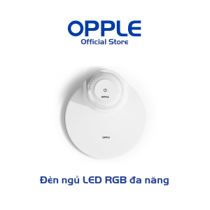 Bộ Đèn Ngủ LED RGB Đa Năng OPPLE NL648 - Ánh Sáng 16 Triệu Màu Sạc Điện Thoại Không Dây Đế Nam Châm