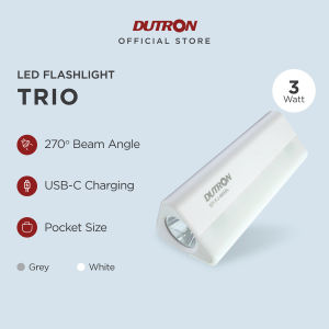 Senter LED Super Terang Dutron Emergency Rechargeable Cas SNI Garansi Lampu Senter Led Viral