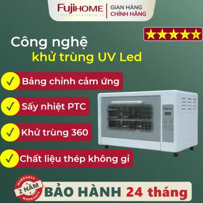Tủ sấy tiệt trùng đa năng 38 Lít FUJIHOME DD38 Máy sấy khử trùng nhanh công nghệ UVC LED hiện đại