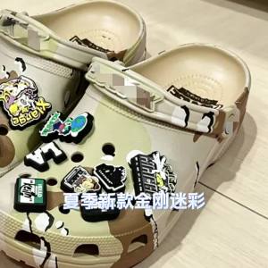 Crocs Dép sục rằn ri Kim Cương in chuyển nhiệt mẫu mới mùa hè thoải mái phong cách casual dành cho cả nam và nữ dép đi biển.
