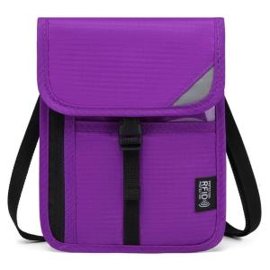 RFIDS Travel Neck Wallet Secure Holder and Money Pouch Adjustable Neck Strap to Keep CashCredit Cards Safe