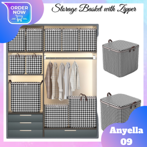 100L/140L Large-Capacity Storage Box Organizer Wardrobe organizers Foldable clothes pillow blanket closet underbed storage bag organizer Storage box clothes Quilt storage bag Waterproof and dustproof foldable storage box