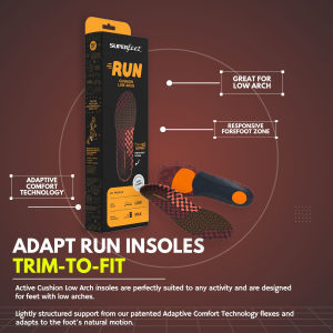 SUPERFEET ADAPT RUN INSOLES (GREAT FOR RUNNING & WALKING SHOES)
