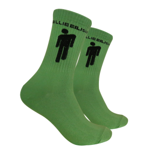 Kaos Kaki Oldschool - Kaos Kaki Skate Billie Eilish Hijau - 4LAYER BENANG - K24