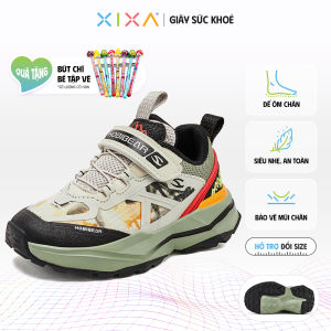 Giày thời trang bé trai HOBIBEAR XIXA GS8221 Green khóa dán tiện lợi đế EVA đàn hồi tốt