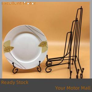 Excellent Ready Stock Iron Display Stand Black Iron Easel Plate Display Photo Holder Stand Displays