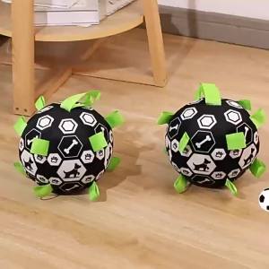 Dog Toy Football Self-Entertainment Boredom Relief Chew Resistant Training Interactive for Corgi Small Large Dogs