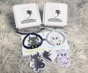 Gelang Couple Night Fury & Light Fury Special Edition Free Sticker