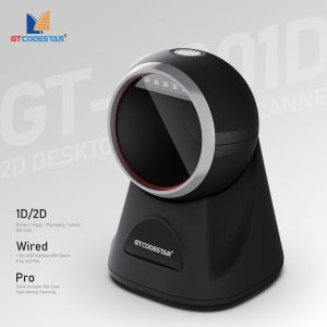 GTCODESTAR GT-8801D Supermarket Price Checker Scanner Auto Scan Omnidirectional Barcode Scanner Desktop Qr Code Reader 2D Barcode Scanner