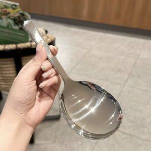 Nexlent Large Stainless Steel Serving Spoon And Slotted Spoon Tableware Big Size Thick Kitchenware