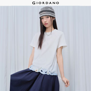 Giordano Women Women Pure Cotton T-Shirt Free Shipping 18326514