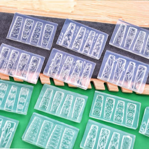 Khuôn nail Hoa và ren silicon làm móng tay