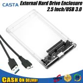 USB 3.0 HDD Enclosure 2.5inch Serial Port SATA SSD Hard Drive Case Support 6TB transparent Mobile External HDD Case
