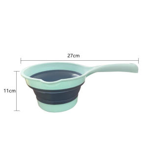 Foldable Collapsible Water Ladle Multi-purpose Bath Dipper For Kitchen and Bathroom Durable Material Folding Water Scoop