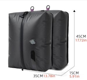 Vacuum Compression Storage Bags Travel Organizer Space Saver for Luggage - Waterproof Clothes Saver Bag for Suitcase Hotel Home