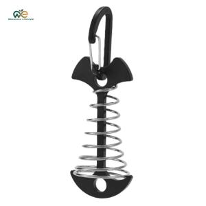 Spring Hook Portable Camping Deck Peg Tent Rope Buckle Lightweight Camping Awning Tent Hooks Fixed Nail Outdoor Tools[Winnereco Lifestyle]