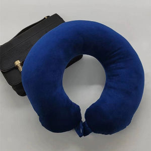 MLADEN Travel Neck Pillow U Shaped Neck Pillow Office Cushion Pillow Memory Foam Palin Color with Lock