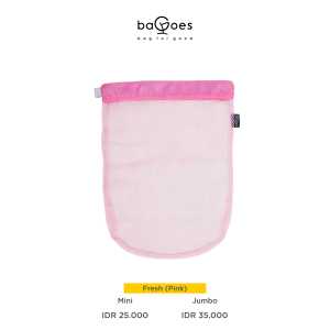 baGoes Fresh Tas Belanja Buah Sayur Tas Jaring Jala Lipat Gulung