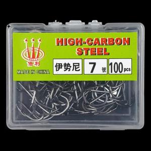 runtian 100pcs đóng hộp iseini móc thép gai thép carbon cao Bảng Cá Chép Cá Chép Cá Chép Cá Chép Cá chép