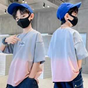 BabyQQ เสื้อเด็กโต ชาย ชุดเดรสเด็กโต แขนสั้นฤดูร้อนของเด็กผู้ชาย เสื้อยืดผ้าฝ้ายแท้ ผ้าดีและนิ่มสุดๆ