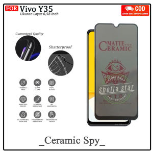 ANTI GORES CERAMIK MATTE VIVO Y35 ANTI SPY FULL COVER