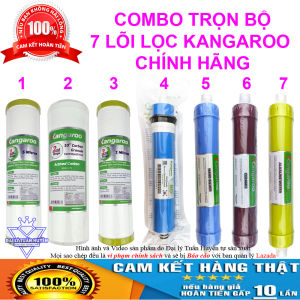 Trọn bộ Combo 7 lõi lọc nước Kangaroo chính hãng 1234567 - Lõi RO Nano Silver Ceramic Alkaline Water
