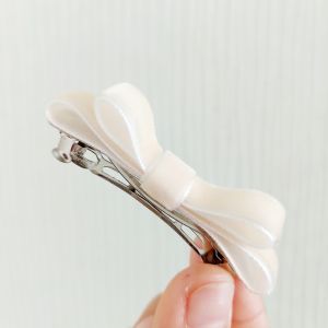 กิ๊บติดผม คลีปหนีบผม โบว์ผ้ากำมะหยี่แบบสปริง (ราคาต่อชิ้น)