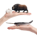 Toymany 12PCS Large Polar Animals Figurines Hand Painted  High-Quality Plastic Arctic Animal Toy Preschool Set Lifelike Animals Model Hand Painted Collection Gift for Kids. 
