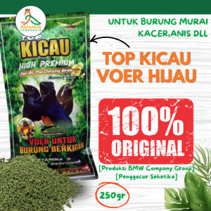 Top Kicau Voer Hijau High Premium Pakan Burung Harian untuk Murai Kacer Anis Wambie