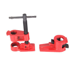 【Heavy Duty Pipe Clamp】3/4inch Woodworking Pi pe Clamp Right Clips Vise Quick Release Heavy Duty Wide Base Iron Wood Metal Clamp Set Woodworking Splicing Clamp Quick Fixing Clamp Heavy-duty Malleable Steel Bracket Water Pipes Clamp Wood Working Clamp