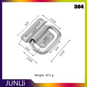 JUNLIi ตู้ลิ้นชักสแตนเลสตู้เสื้อผ้าแบบพับได้อุปกรณ์เฟอร์นิเจอร์เนื้อแข็งติดตั้งง่าย