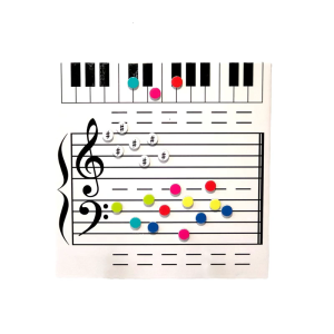 Erasable Music Staff Whiteboard Magnetic Dry Erases Board for Music Teaching Practice Writing Board for Musical Notes