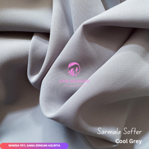Per50cm New Sarmala Softer Premium Polos Berbagai Warna Lebar 150 cm Kain Gamis Kain Memora