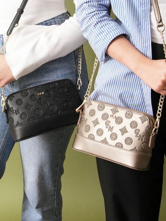 Original CLN Meghan Crossbody Bag Pu Leather Embossed Bag Casual