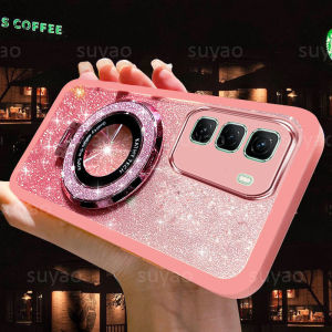 Infinix Hot50 Pro + case for Infinix Hot50 series Case Bling Ring Infinix Hot 50 Pro + /infinix Hot 50pro /infinix Hot 50 4G 5G Holder Anti-Shock Magnetic Glitter Rugger TPU Luxury Cute Girl Slim Soft Casing ShockProof Full Shell Back Cover